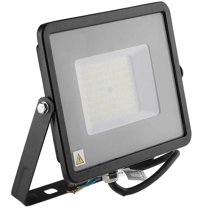 Slimline LED reflektor fekete (50W/100°) 115 lumen/Watt - hideg fehér