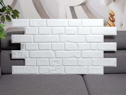 Flexpanel PVC falburkoló lap - Brick - Fehér tégla