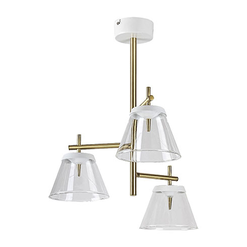 Aviana LED-es csillár (18W) - fehér-bronz, természetes fehér