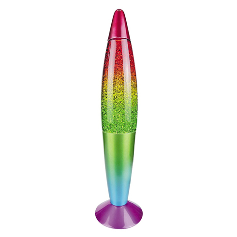 GLITTER RAINBOW dekor lámpa (E14) beltéri, szivárványszínű