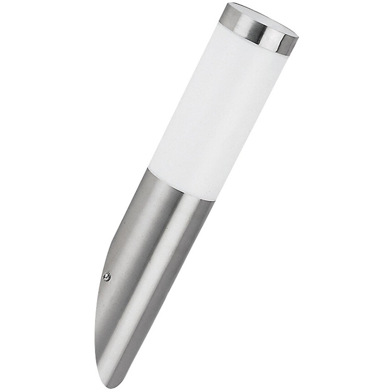Inox Torch kültéri oldalfali lámpa (E27) rozsdamen. acél, ferde