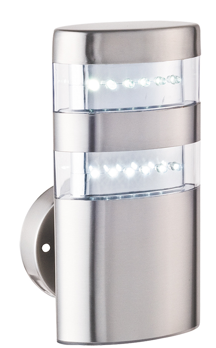 Montana kültéri LED oldalfali lámpa (2,4W) rozsdamentes acél