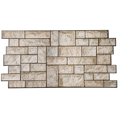 Flexpanel PVC falburkoló lap - Rock Beige (bézs szikla) mintás falburkolat műanyagból
