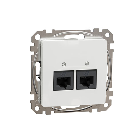 Sedna Design 2xRJ45 Cat5e UTP aljzat, fehér