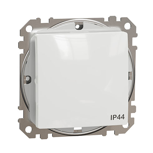 Sedna Design Váltókapcsoló, rugós bekötés, 10AX, IP44, fehér