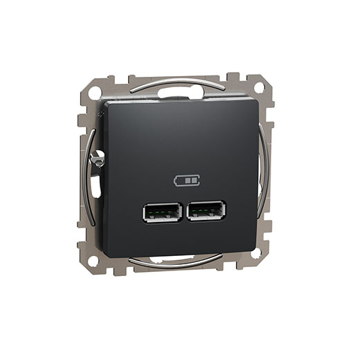 Sedna Design Dupla USB töltő, A+A, 2.1A, antracit