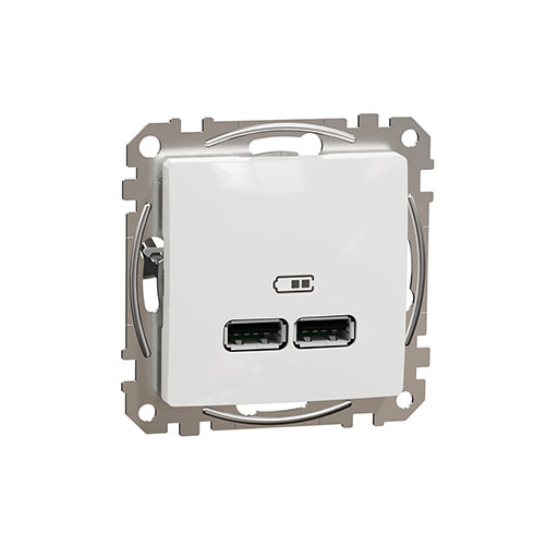 Sedna Design Dupla USB töltő, A+A, 2.1A, fehér