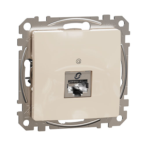 Sedna Design 1xRJ45 Cat6A STP aljzat, bézs