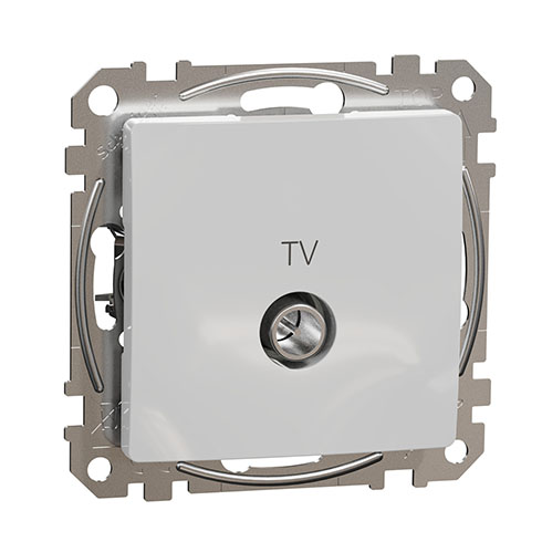 Sedna Design TV aljzat, végzáró, 4 dB, alumínium