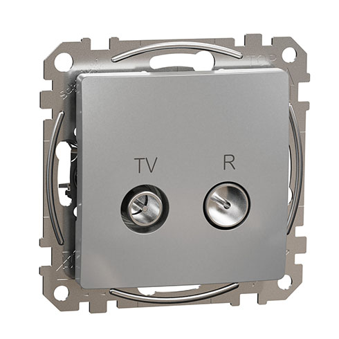 Sedna Design TV/R aljzat, végzáró, 4 dB, alumínium