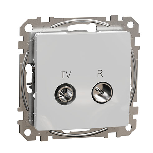Sedna Design TV/R aljzat, átmenő, 7 dB, alumínium