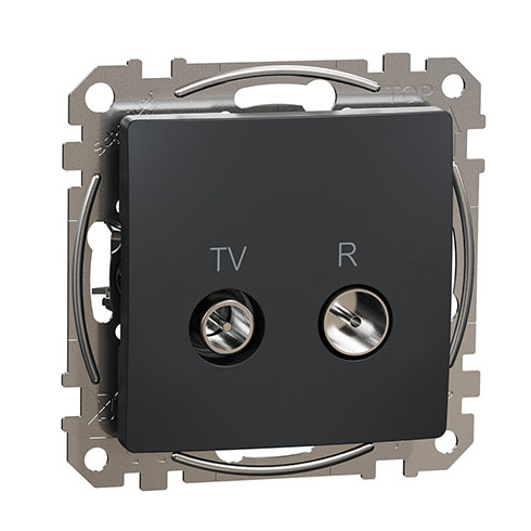 Sedna Design TV/R aljzat, átmenő, 7 dB, antracit