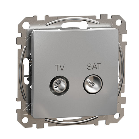 Sedna Design TV/SAT aljzat, átmenő, 7 dB, alumínium