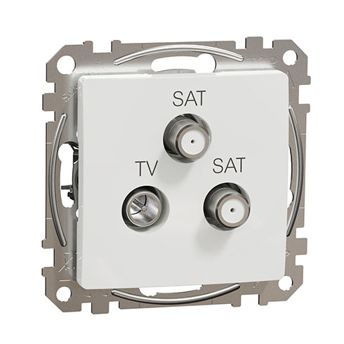 Sedna Design TV/SAT/SAT aljzat, végzáró, 4 dB, fehér