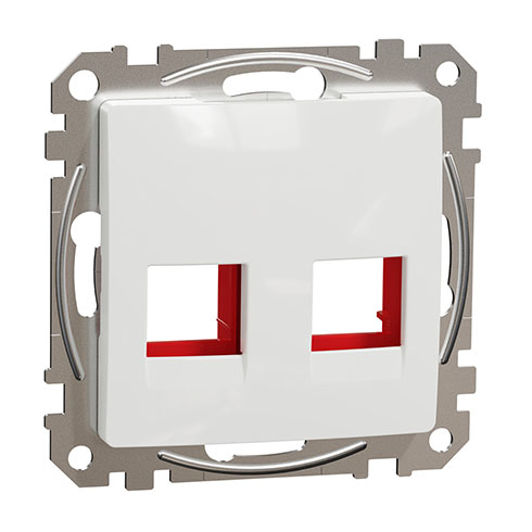 Sedna Design 2xRJ45 adapter, KRONE betétekhez, fehér