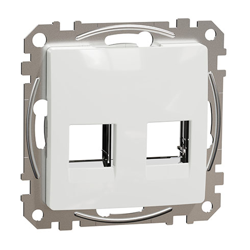 Sedna Design 2xRJ45 adapter, RDM betétekhez, fehér