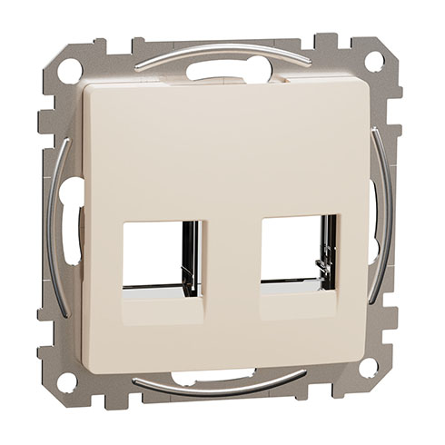 Sedna Design 2xRJ45 adapter, RDM betétekhez, bézs