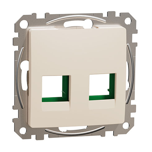 Sedna Design 2xRJ45 adapter, SYSTIMAX betétekhez, bézs