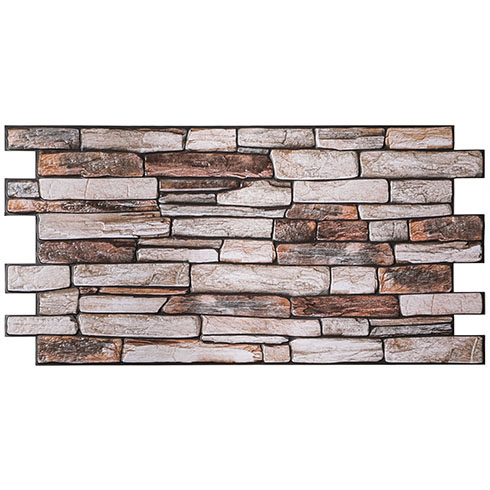 Flexpanel PVC falburkoló lap - Slate Brown (barna kőpala)