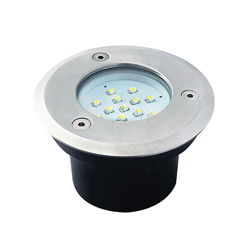 Gordo LED 14 SMD-O talajba építhető LED lámpa, kerek (0.7W) hideg fehér IP66