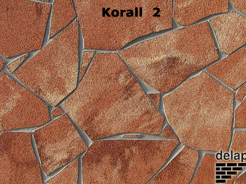Terméskő hatású falburkoló lap: Korall-2