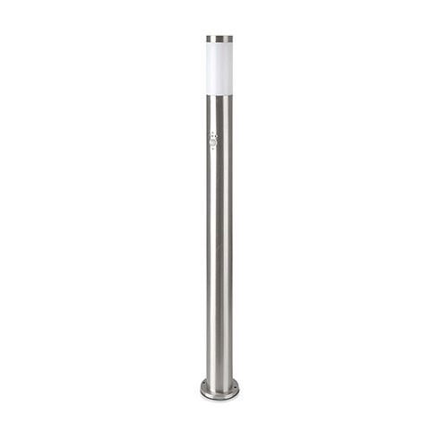 Inox Steel kültéri állólámpa (E27) rozsdamentes acél, mozg. érz., 110 cm