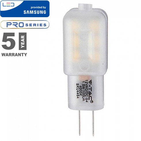 LED lámpa G4 (1.1W/300°) Kapszula - meleg fehér, PRO Samsung