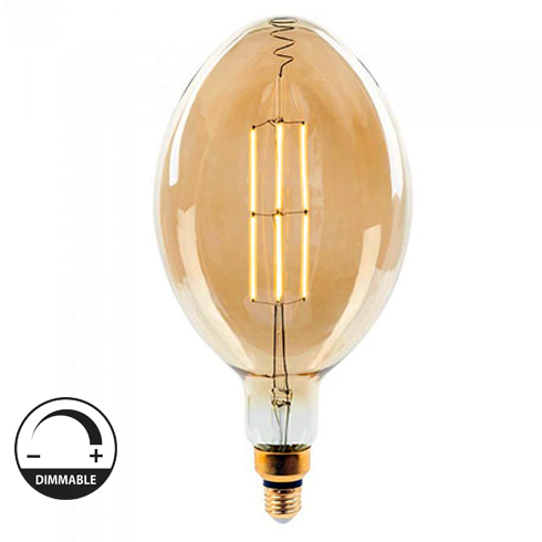 E27 LED izzó Designer Vintage (8W/340°) BF180 - extra meleg fehér dimmelhető