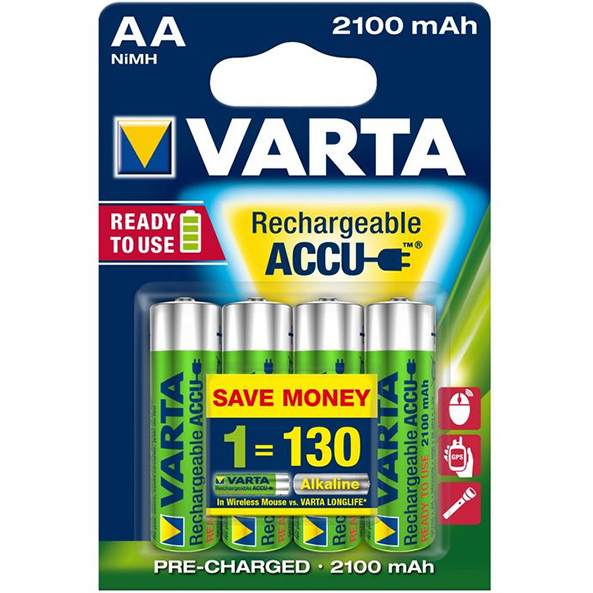 Tölthető elem, akku, AA ceruza (R2U) - 2100 mAh (4 db)