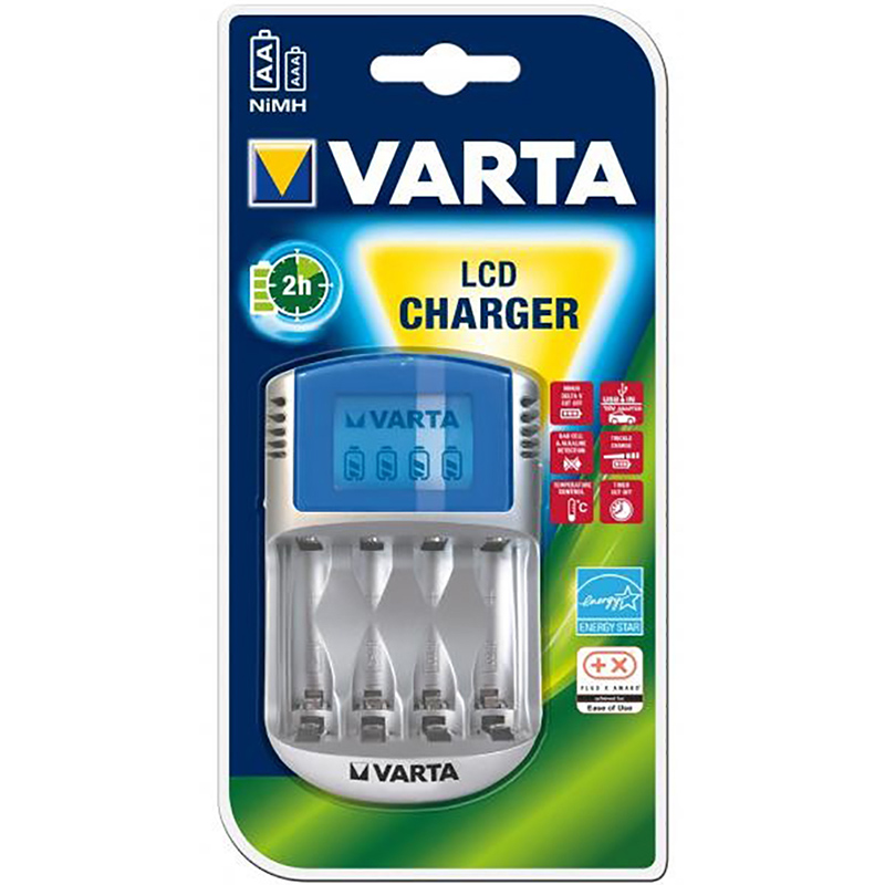LCD charger töltő 4 db AA vagy AAA elemhez