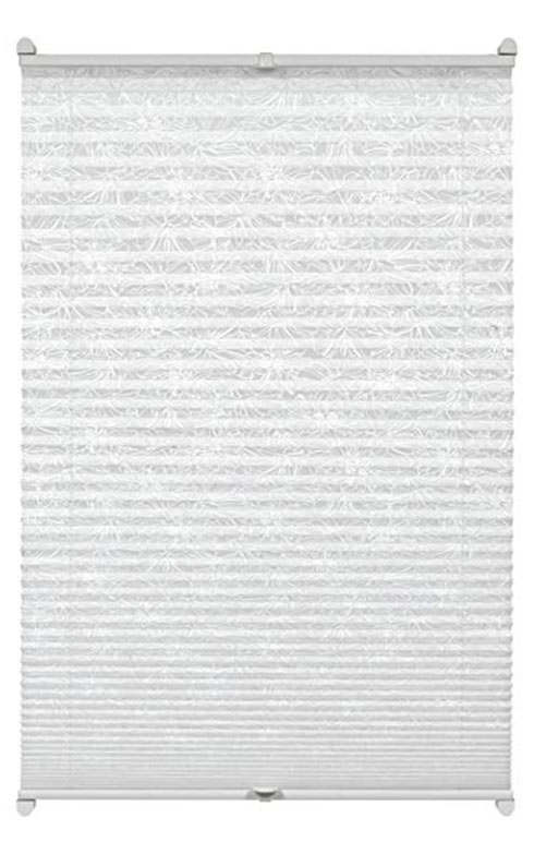 Árnyékoló pliszé (harmónikaroló) - Koptatott virág mintás - Fehér, ablakra: 90x130 cm