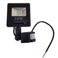 SMD Sensor LED reflektor (10W/150°, fekete) - Meleg fehér