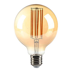 E27 LED izzó Vintage filament (7W/300°) G95 - extra meleg fehér