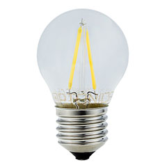 LED lámpa E27 Filament (2W/300°) Kisgömb - természetes fehér