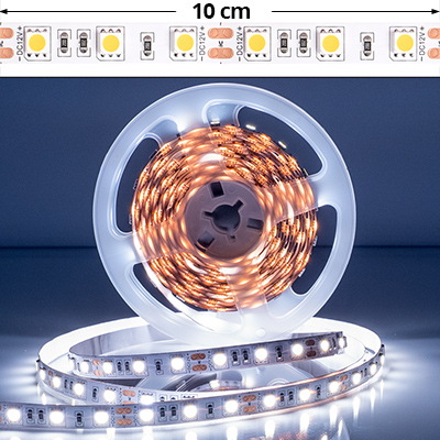 LED szalag beltéri 5050-60 (12 Volt) DEKOR! - hideg fehér LED szalag beltéri 5050-60 (12 Volt) DEKOR! - hideg fehér