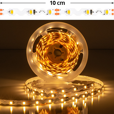 LED szalag beltéri hajlítható 2835-60 (12 Volt) DEKOR! - meleg fehér