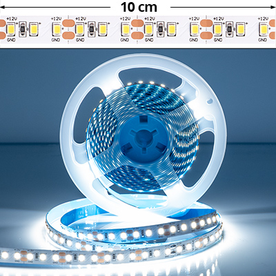 LED szalag beltéri 2835-120 (12 Volt) Samsung chip - hideg fehér
