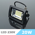 SMD LED reflektor (20W/SMD5630/120°) Természetes fehér