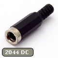 x.Szerelhető tápegység csatlakozó (2,1/5,5 mm) aljzat