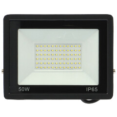 Slim LED reflektor (50W/4500lm) hideg fehér, fekete