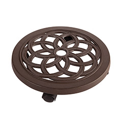Gurulós virágalátét beltéri, 30 cm, Flora Roll Alu: öntött alumínium, vintage stílus
