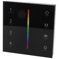 SkyDance T3-1, Fali LED RGB vezérlő, érintésérzékeny, fekete