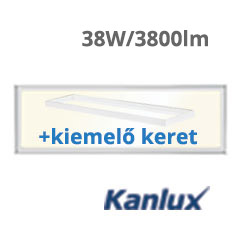 LED panel (1200 x 300mm) 38W - természetes fehér (BLINGO)+ kiemelő keret
