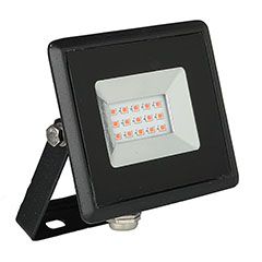 Party LED reflektor piros fényű (10W/850lm) színes világításhoz, kertbe, kültérre