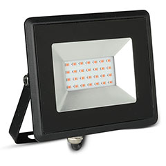 Party LED reflektor piros fényű (20W/1700lm) színes világításhoz, kertbe, kültérre