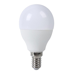 E14 LED lámpa (8W/160°) Kisgömb - meleg fehér