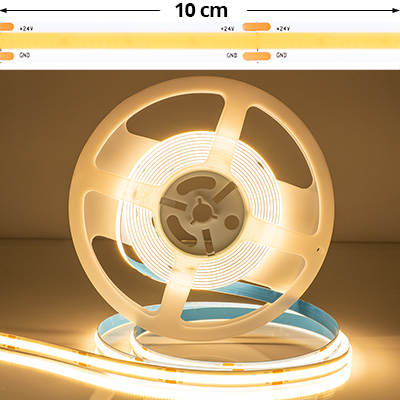 COB LED szalag beltéri 512 LED/m (24 Volt) - meleg fehér