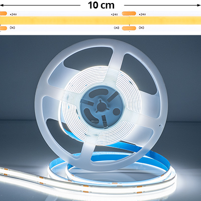 COB LED szalag beltéri 512 LED/m (24 Volt) - hideg fehér