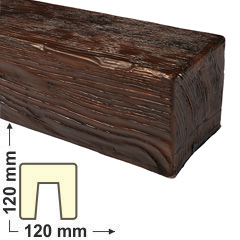 DecoWood Vörös-120 Modern poliuretán gerenda (ED 106)