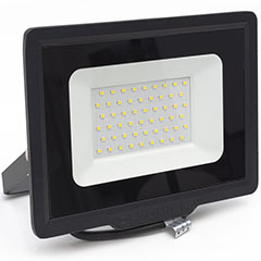 SMD2 LED reflektor fekete (50W/120°) - Meleg fehér